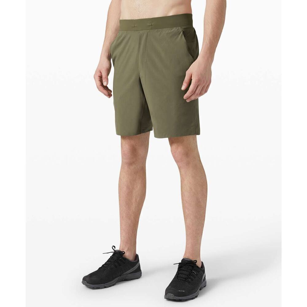Lululemon T.H.E. Pull On Training Short 9" *Linerless Medium Olive Men's Size S